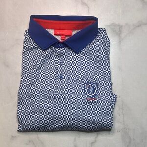Redvanley Geometric Print Golf Polo